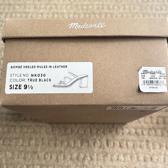 Madewell BOMBÉ HEELED MULES IN LEATHER - Picture 5 of 6